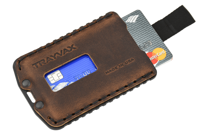 Trayvax Enterprises Ascent Wallet in Black Mississippi Mud