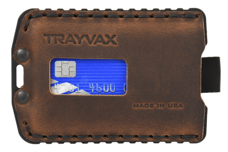 Trayvax Enterprises Ascent Wallet in Black Mississippi Mud