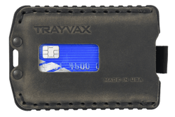 Trayvax Enterprises Ascent Wallet in Black Steel Grey