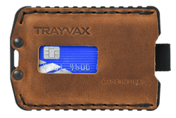 Trayvax Enterprises Wallet in ascent Black Tobacco Brown