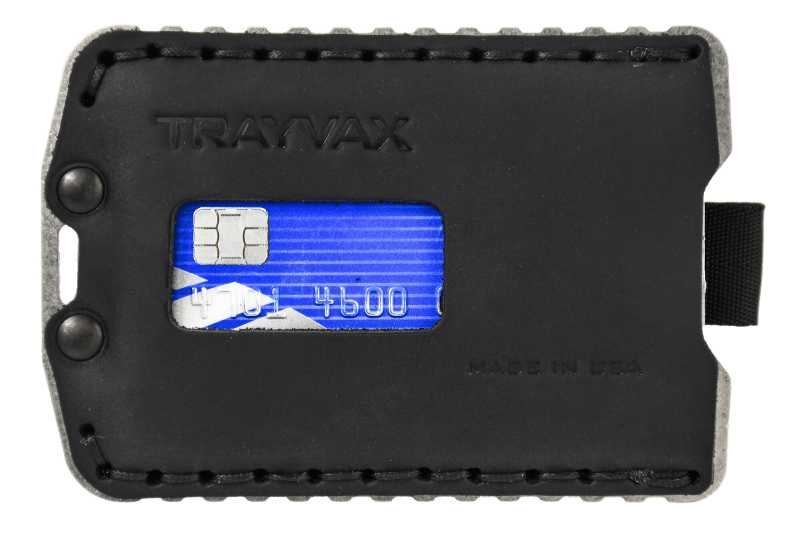 Trayvax Enterprises Wallet in Raw Stealth Black