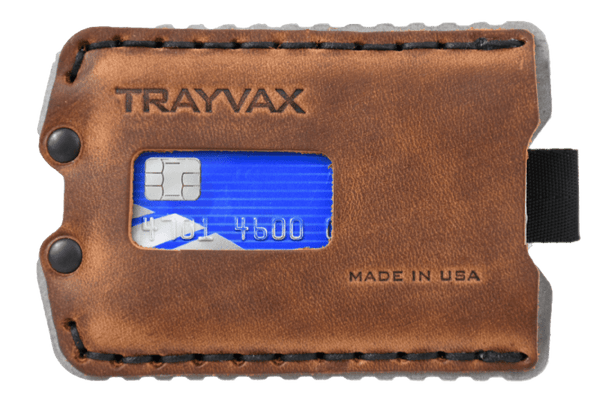 Trayvax Enterprises Ascent Wallet Raw Tobacco Brown