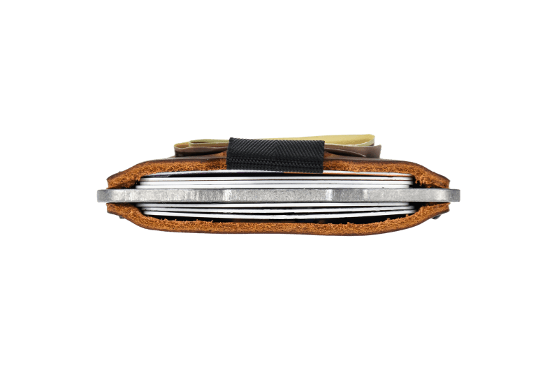 Trayvax Enterprises Ascent Wallet in Raw Tobacco Brown