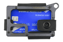 Trayvax Enterprises Wallet in Black Stealth Black