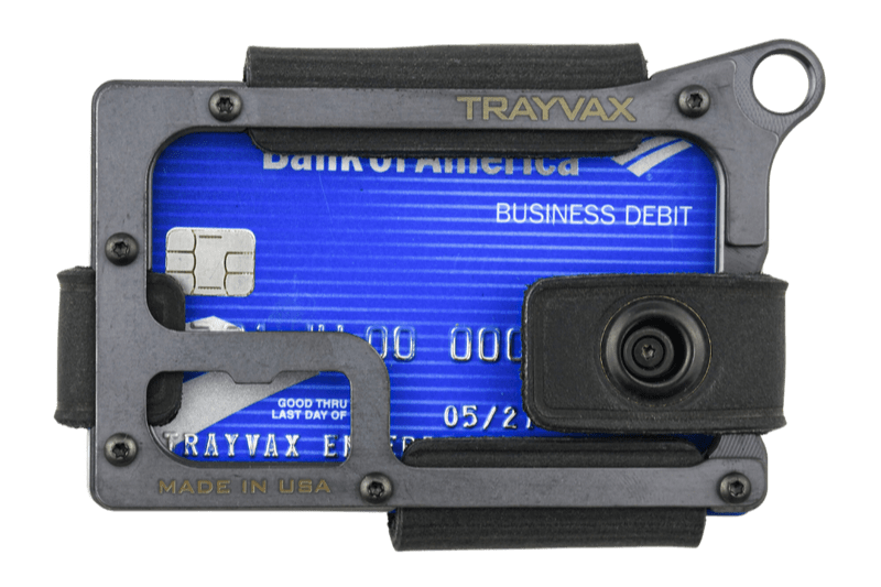 Trayvax Enterprises Wallet in Black Stealth Black