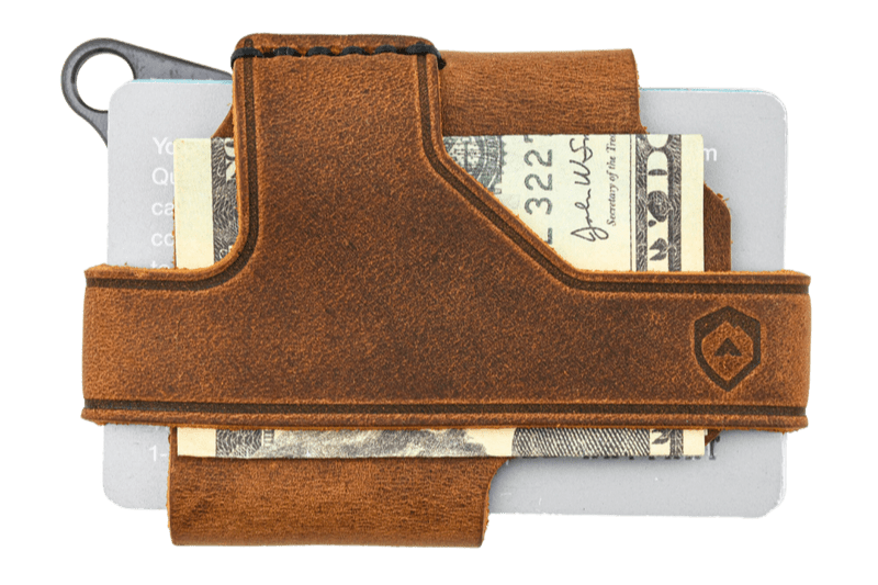 Trayvax Enterprises Wallet in Black Tobacco Brown