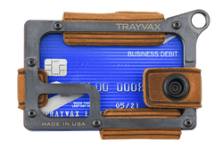 Trayvax Enterprises Contour Wallet in Tobacco Brown 