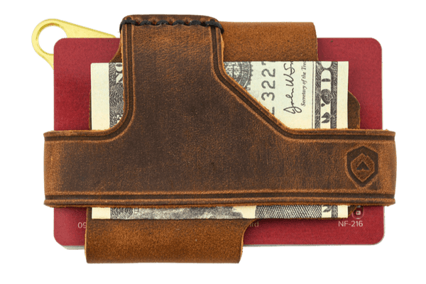 Trayvax Enterprises Wallet in Brass Tobacco Brown