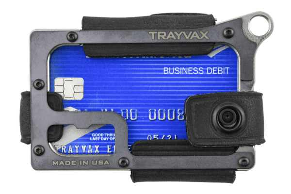 Trayvax Enterprises Contour Wallet in Raw Stealth Black 