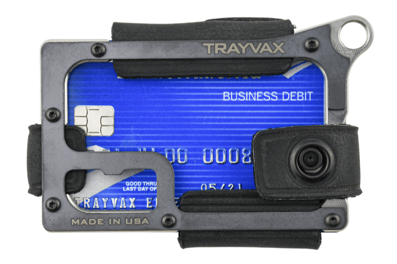 Trayvax Enterprises Contour Wallet in Raw Stealth Black 