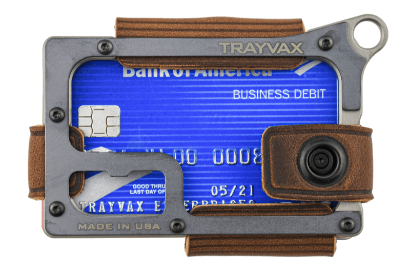 Trayvax Enterprises Wallet in Titanium Mississippi Mud