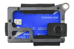 Trayvax Enterprises Contour Wallet Titanium Stealth Black 