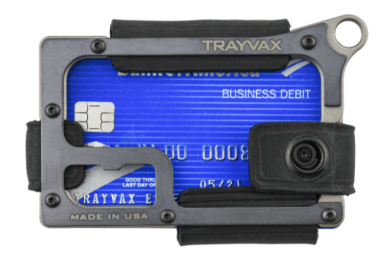 Trayvax Enterprises Contour Wallet Titanium Stealth Black 