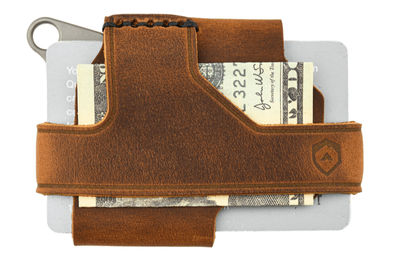 Trayvax Enterprises Contour Titanium Tobacco Brown Wallet 