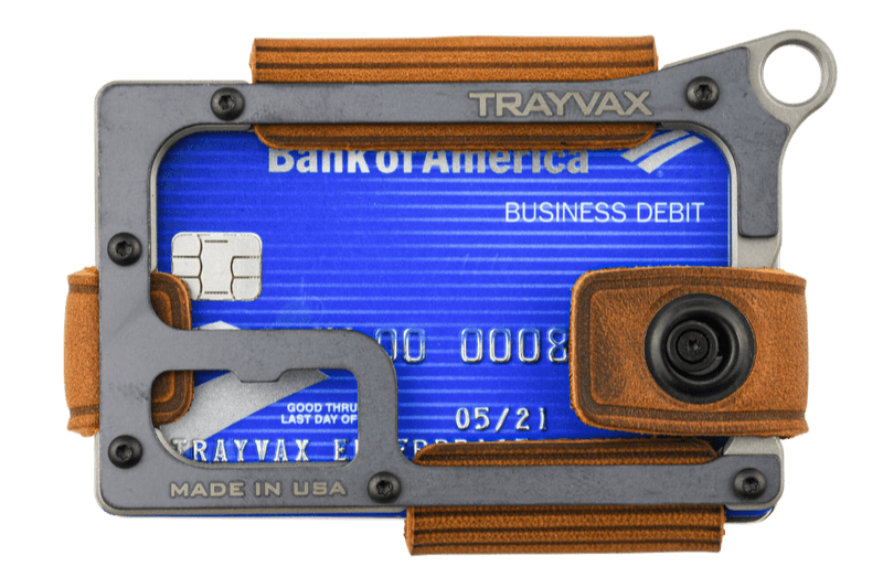 Trayvax Enterprises Titanium Tobacco Brown Wallet 