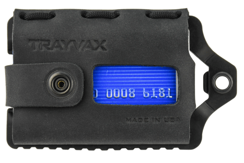 Trayvax Enterprises Wallet in Stealth Black