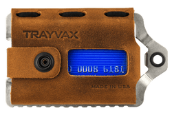 Trayvax Enterprises Wallet in Raw Tobacco Brown